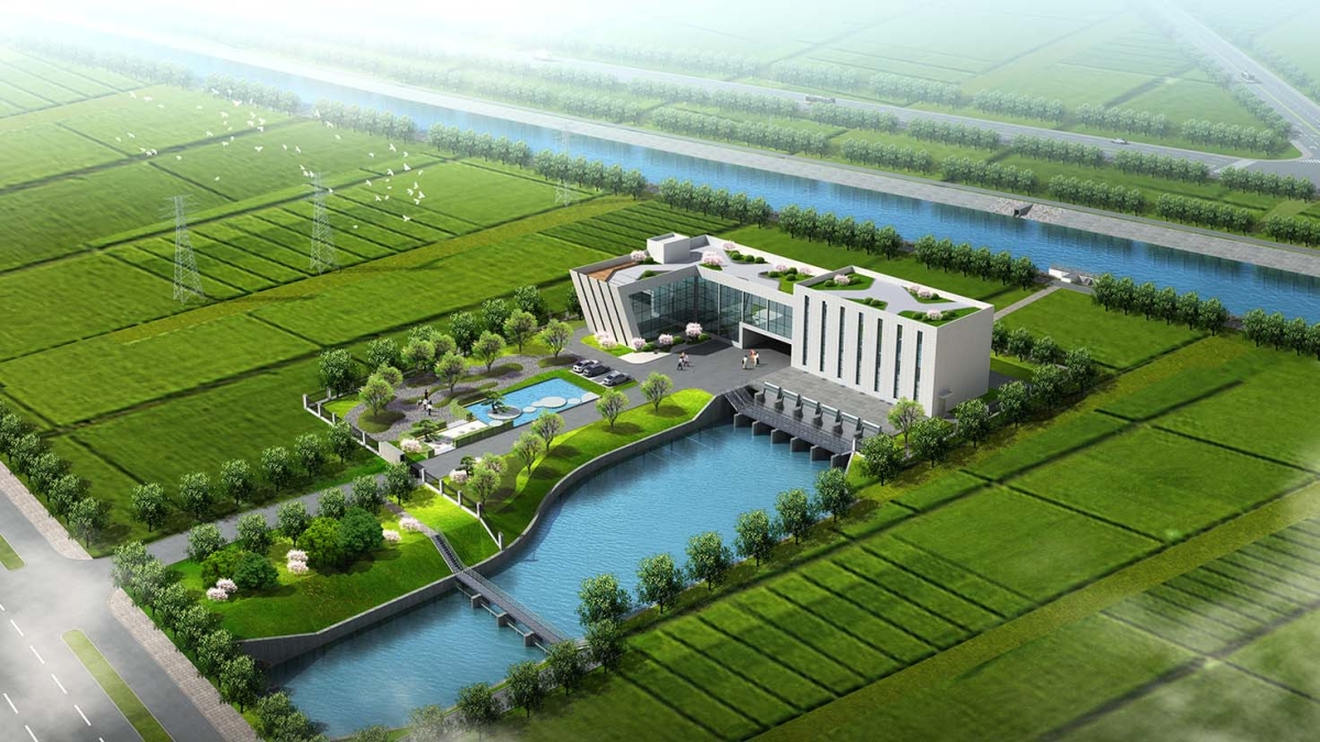 龍?zhí)缎鲁瞧瑓^(qū)靖安南河雨水泵站建設工程