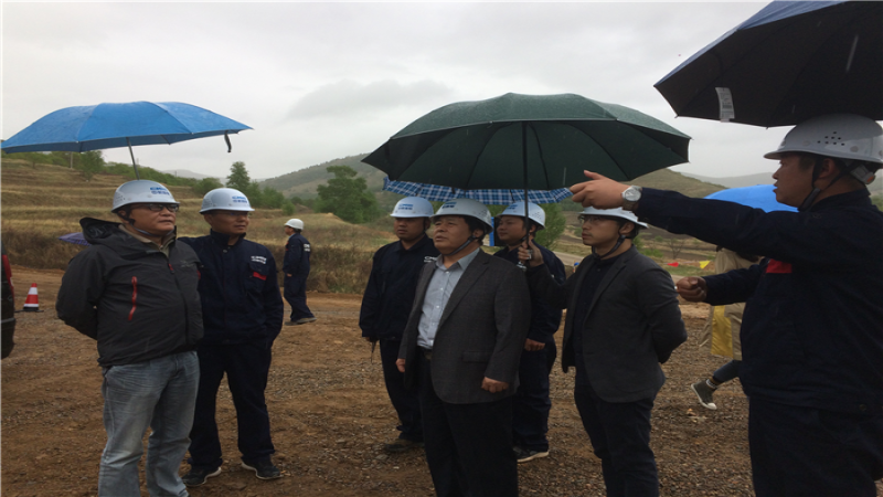 CMEC領(lǐng)導(dǎo)視察崇禮光伏項目現(xiàn)場
